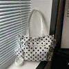 Comércio Exterior 2026 Novo Estilo Coreano Grande Capacidade Versátil Tendência Bolinhas Estilo Preguiçoso Bolsa Tote Bolsa de Ombro Bolsa para o Dia a Dia