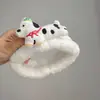 Nueva Diadema de Felpa de Perro Largo de Dibujos Animados Antideslizante Linda Diadema para Mascarilla Facial Lavado de Cara de Mujer Entrega Transfronteriza