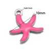 Colgante de Estrella de Mar Europeísta y Americano Transfronterizo de Acero Inoxidable 18K con Goteo de Aceite Colgante con Agujero Collar DIY Accesorios para Suéter Accesorios Lote