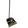 Recogedor de acero inoxidable engrosado, pala para basura de exterior, recogedor para barrer, artículos de limpieza, venta al por mayor para el hogar