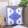 Nova Fronha Simples Feita Sob Medida para Decoração de Casa Fronha Curta de Pelúcia Estampada Capa de Almofada Retrô Capa de Almofada Personalizada para Escritório