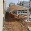 Fabricante Personalizado Estrutura de Membrana para Paisagismo Externo Toldo Elétrico para Carros Abrigo para Estacionamento de Carros Toldo Protetor Solar para Bicicletas Escolares