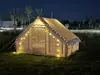 Tienda Inflable SENLEETO de Fácil Montaje 6.3 m² para Acampar con Ventilación para Aire Acondicionado, Abertura para Estufa y Ventana Cenital Glamping en 3 Minutos 4-6 Personas UPF50+ 420D Oxford