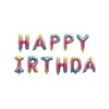 Decoración para Fiesta de Cumpleaños Set de Globos de Papel de Aluminio Impresos de Color Sólido Multicolor Versión de EE. UU. Letras de Película de Aluminio Caricaturas
