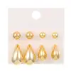 Pendientes de Gota de Guisantes Franceses para Mujer Ins Nicho Sentido Avanzado Pendientes de Viento Frío Pendientes Explosión conjunto Venta al por Mayor
