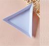 Placa de armazenamento de joias para nail art, furadeira de ponta de diamante para manicure, placa triangular, ferramenta de armazenamento triangular de plástico colorida