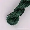 Hilo de poliéster trenzado línea A (1 mm) pulsera de cuentas de jade con hilo de cuerda tejida nudo chino hilo mano DIY tejido