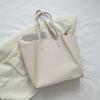 Bolso tote de color sólido de moda de gran capacidad, simple, para mujer, nuevo de verano 2023, precio unitario, bolso de axila, bolso tote con temperamento
