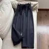 2026 Pantalones de Pierna Ancha Rectos de Corte Tijera Temperamento Cómodos para Viajar de Lana Largos Mujer Venta al por Mayor H18FK8877