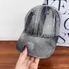 Gorra de Béisbol Lavada de Mezclilla Lisa Tie-Dye Vintage Desgastada Unisex Estilo Coreano Versátil de Moda Gorra para el Sol