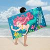 Toalla de Baño de Terciopelo de Doble Cara, Absorbente de Agua, Secado Rápido, con Estampado Infantil, Toalla de Dibujos Animados, Protector Solar Amazon Seaside, Toalla de Playa para Nadar