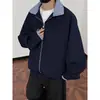 Jaqueta com Zíper Tendência Estilo Americano Nova Moda Patchwork Xadrez Estilo Harajuku Versátil Cardigan Jaqueta Tendência