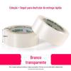 Fita transparente branca embalagem expressa de vedação de pano adesivo grande rolo de fita de vedação papel adesivo fita de vedação larga atacado