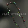 Luz Led de Cuentas de Mijo de Navidad Nueva Transfronteriza Collar Luminoso Fiesta Festiva Joyería Destellante Mayoreo