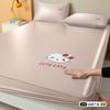 Tapete de Seda de Hielo para Niñas Lavable a Máquina Tapete de Verano Acondicionador de Aire Tapete Suave Juego de Tres Piezas 2025 Nuevo Tapete de Verano de Dibujos Animados
