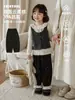 Conjunto Artístico Fresco Personalizado Wulibu Yi para Niñas Otoño 2026 Nueva Camiseta Base Suave