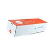 Exquisita caja vacía diseño de impresión creativa al por mayor simple en stock caja de embalaje soporte para zapatos caja de embalaje caja de color papel couché