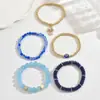 Pulsera de Concha de Palma con Ojo de Diablo y Perlas con Diamantes Ojo Turco Azul Ojo de Gato Pulsera Transfronteriza Más Vendida para Mujeres