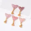 Acessórios de Pingente de Contas de Maçã Raposa de Ágata Yanyuan DIY Acessórios de Trançado para Pulseira de Cauda de Peixe Borboleta Colar Joias