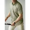 [Liquidação/Sem Devoluções ou Trocas] Camisa Leve Respirável de Secagem Rápida para Homens Casual de Negócios Top com Gola de Lapela