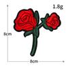 Bordado por computadora estilo nacional rosa ciruela tela bordada pegatinas adhesivo termofusible planchado sin costura parche para ropa diy venta al por mayor
