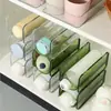 Organizador de copos de mesa transparente multicamadas, um porta-copos criativo e empilhável para uso doméstico, projetado para manter os copos livres de poeira e fornecer armazenamento para copos térmicos