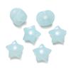 Cuentas perforadas de dos colores con forma de estrella de cinco puntas en forma de gelatina acrílica, para hacer pulseras, collares y accesorios con cuentas.