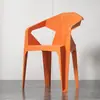 Silla de Plástico para Exteriores Mesa y Silla para Puesto de Comida de Mercado Nocturno Silla con Respaldo Engrosado Protección Solar Impermeable Mesa y Silla para Barbacoa de Restaurante en Interiores