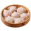 [Frete Grátis em Pedidos acima de 10kg] Dumplings de Camarão Estilo Cantonês, Lanches para Chá da Manhã, Dumplings de Camarão Cristal, Dumplings Cozidos no Vapor, Siu Mai Seco no Vapor, Restaurante e Casa de Chá