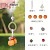 Sussurro da Natureza Pingente Rígido de Casca de Fruta Natural Chaveiro de Bolsa Semi-Acabado Artesanal DIY Decoração de Joia