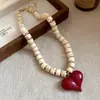 Collar de doble capa con cuentas acrílicas transfronterizo europeo y americano, cadena para la clavícula de lujo ligero de alta gama, joyería de estilo étnico vintage al por mayor