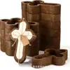 Cuenco de Madera para Velas en Stock, Bandeja Decorativa Ovalada para Velas de Aromaterapia, Cuenco para Frutas de Mesa Comedor, Cuenco de Masa para Velas