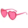 Clásico Popular Corazón Marco Colorido Gafas de Sol de Corazón Fiesta de Baile Navideña Moda Divertidas Gafas de Sol Decorativas