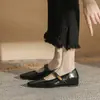 Jingang Hs50103 Zapatos Planos con Punta y Aumento Interior, Boca Baja, Novedad Primavera y Otoño 2025, Elegantes y Versátiles para Mujer
