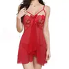 Camisón Sexy de Encaje Transparente para Mujer, Tirantes Finos Espalda Descubierta Sexy Pijama, Nuevo Estilo Transfronterizo 8195