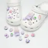 Lindos Accesorios Versátiles de Zueco con Lazo Hebilla de Zapato Desmontable DIY Decoraciones de Zapato de Dibujos Animados para Primavera y Verano