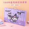 180 Plumas de Acuarela Set de Pintura para Niños Crayones Específicos para Estudiantes Pasteles al Óleo Lápices de Colores Caja de Regalo Regalo de Vacaciones