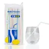 Popotes Desechables de Colores Flexibles para Leche de Soya, Té de Leche y Bebidas, Popotes Transparentes de Plástico Grado Alimenticio para Niños
