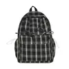 Mochila Retro a Cuadros Estilo Japonés para Mujer, Otoño e Invierno, Niñas de Secundaria, Estudiantes de Preparatoria, Bolsa Escolar, Mochila de Clase