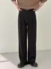 Pantalones de vestir para hombre, fluidos, antiarrugas, de alta gama, 2026 Verano, finos, holgados, sedosos, rectos, casuales, largos hasta el suelo para hombre