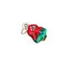 Pegamento de Plata Pura S999 Colgante Bendición Árbol de Navidad Colgante Cristal Texto Juguete Cuerda Trenzada a Mano Collar Accesorios DIY