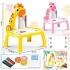 Mesa de Pintura Proyectora Inteligente Transfronteriza para Niños con Luz y Música, Mesa de Dibujo para Aprender Graffiti y Escritura DIY, Juguetes al por Mayor