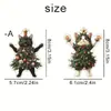 Gatito Transfronterizo con Árbol de Navidad Adecuado para Llavero Bolsa Espejo Retrovisor del Coche Colgante de Mochila