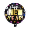 Decoración de Fiesta de Año Nuevo de 18 pulgadas Globos de Película de Aluminio Feliz Año Nuevo Botella de Vino Meteoro Globos de Papel de Aluminio Feliz Año Nuevo