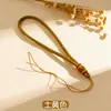 Corda Pendurável de Nó de Abacaxi Tecida à Mão Corda de Alça de Nó Chinês Corda para Enfeite de Carro DIY Acessório Decorativo Acessório de Celular