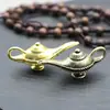 Llavero de Llave de Lámpara Divina de Aladino de Latón Puro Hecho a Mano Colgante Pequeño Personalizado Colgante