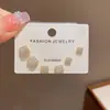 Conjunto de 3 peças de brincos da moda clássica versátil requintado japonês e coreano com um design minimalista e elegante