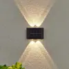 Luz de Pared Solar para Paisajismo Exterior, Patio, Decoración de Pared de Ambiente Impermeable, Iluminación Arriba y Abajo para Terraza, Lavado de Pared