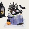 20.24 millones Decoración de Pastel Divertida de Halloween Fantasma Diablo Adornos de Gato Negro Murciélago Telaraña Festival Disfraz Tarjeta