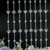 Cortina de cuentas acrílicas guía de camino de boda cadena de cristal decoración de techo de escenario escena de boda cortina de puerta partition diy